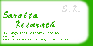 sarolta keinrath business card